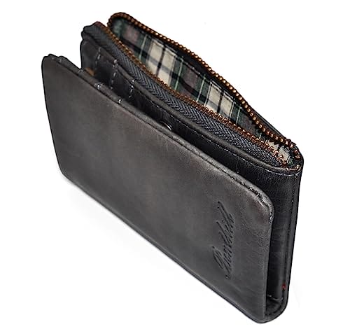 Benthill Mały portfel z prawdziwej skóry – damski portfel z - obrazek 4