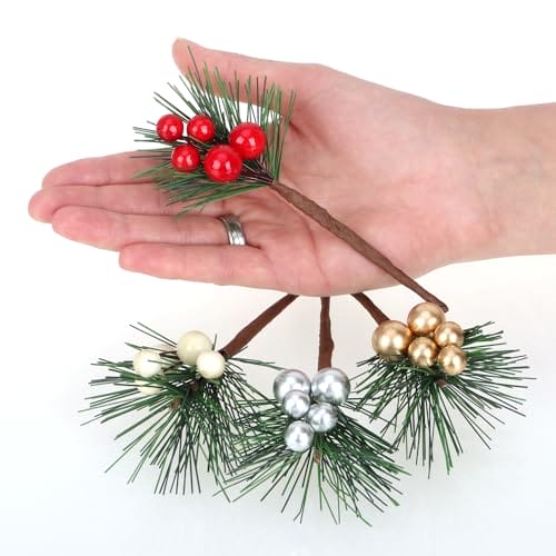 com-four® 20x galazki ozdobne do aranzacji swiatecznych - dekoracja sw - obrazek 4