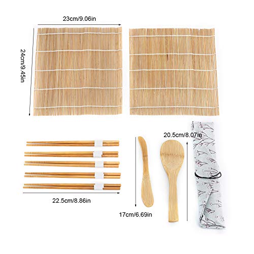Zestaw do robienia Sushi Bambusowy - łatwy w użyciu i czyszczeniu, idealny dla początkujących - obrazek 9