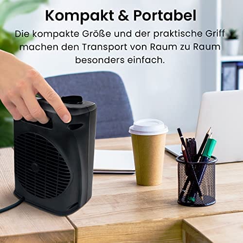 Pro Breeze 2000 W mini ceramic fan heater with cold setting - obrazek 5