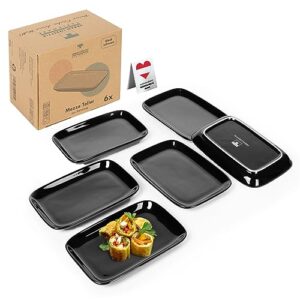 Urban Lifestyle Talerz do mezzo czarny 15x10x1,7cm - wysoka jakość, idealny do przekąsek i sushi