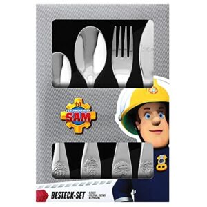 Feuerwehrmann Sam 4tlg. Edelstahlbesteckset im