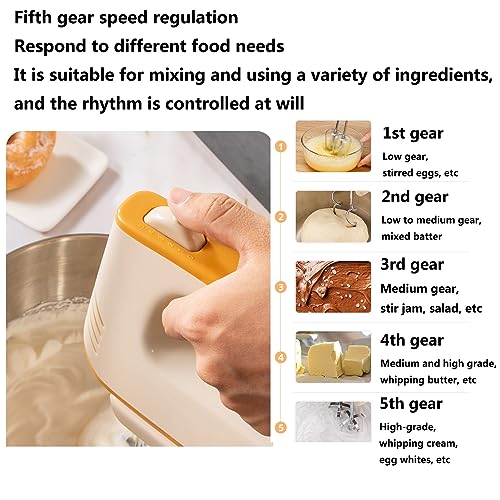 Mikser ręczny i stojący 2 w 1 robot kuchenny z miską do - obrazek 4