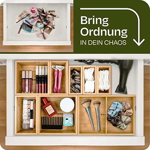 Zestaw 8 pudełek na organizery do szuflad - Wykonane z - obrazek 6