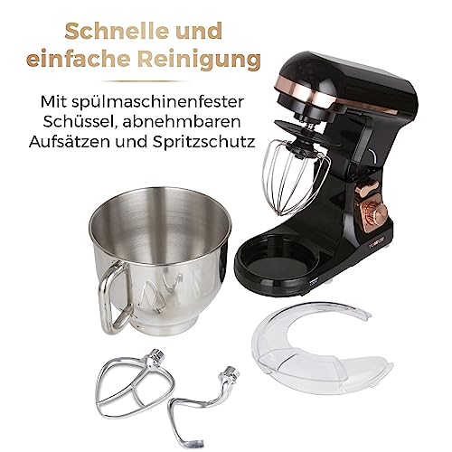 TOWER T12033RG – Elektryczny mikser kuchenny 3-w-1 z dużą misą - Wydajne mieszanie, wielofunkcyjność i łatwe czyszczenie - obrazek 6