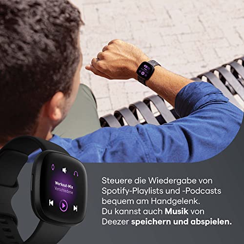 Fitbit Versa 3 – smartwatch zdrowia z długą żywotnością baterii, wbudowanym systemem GPS i monitorowaniem tętna - obrazek 3