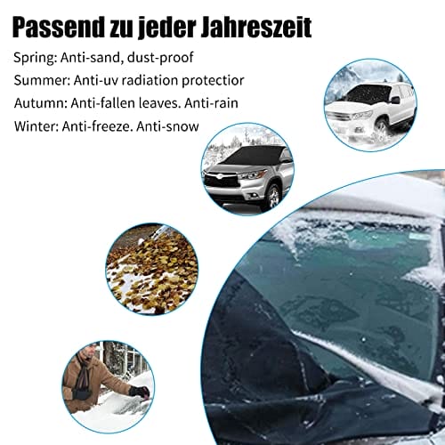 WOKICOR Osłona przedniej szyby samochodowej na zimę osłona - obrazek 3