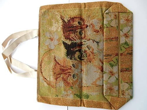 Tkana torebka z 3 kotami - obrazek 2