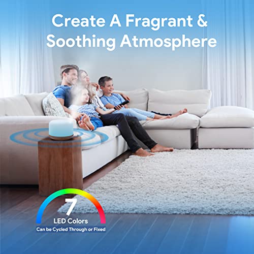 ASAKUKI Dyfuzor zapachowy 500 ml - 5w1, cichy, zdrowe środowisko, idealny do różnych zastosowań - obrazek 4