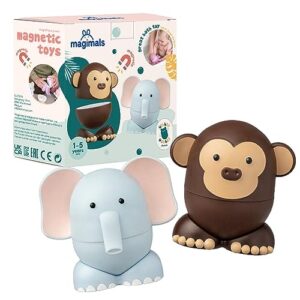 Safari Interaktywne i magnetyczne zwierzęta do łączenia (6 sztuk). Zab