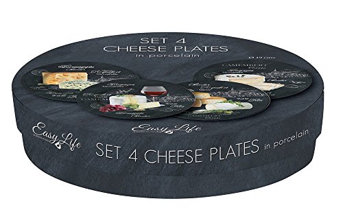 Zestaw 4 serów na łupkach deserowych - Łatwe życie, Fine China, Pudełko prezentowe - obrazek 2