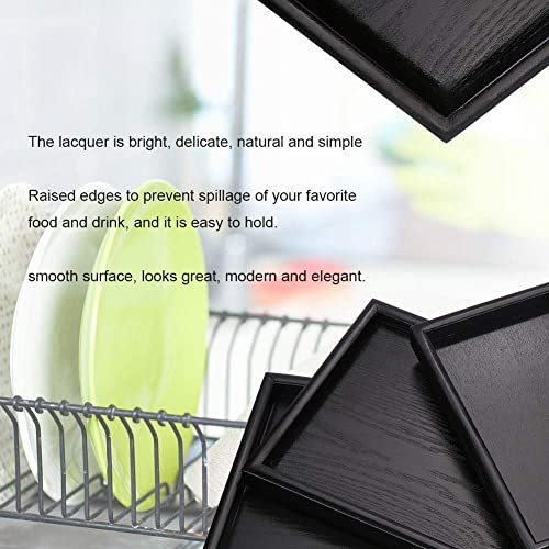 Aiggend Taca do herbaty czarna nadaje się do salonu jadalni - obrazek 7