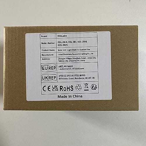 BrizLabs Solarne łańcuchy świetlne bożonarodzeniowe, 22 m, 200 diod LE - obrazek 7