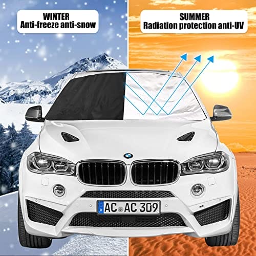 WOKICOR Osłona przedniej szyby samochodowej na zimę osłona - obrazek 2