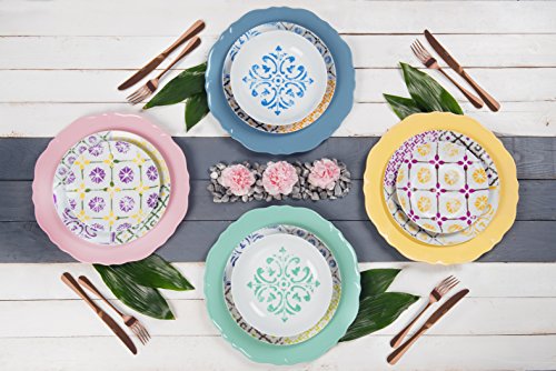 Excelsa Maioliche Zestaw Obiadowy, Wielokolorowy, 18 Szt. - obrazek 4