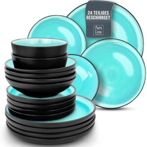 Ibiza - 24-częściowy zestaw naczyń kamionkowych dla 6 osób