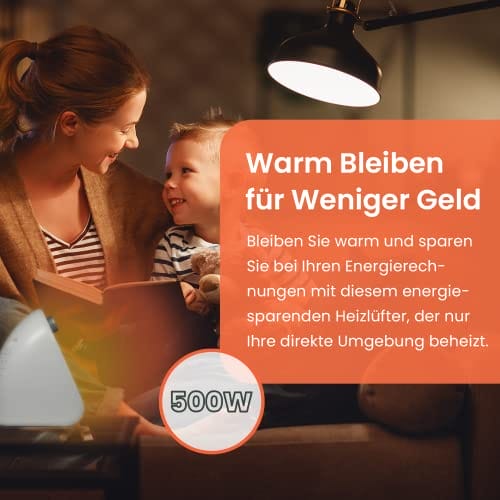 ProBreeze Mały Grzejnik Elektryczny Przenośny Mini - obrazek 3