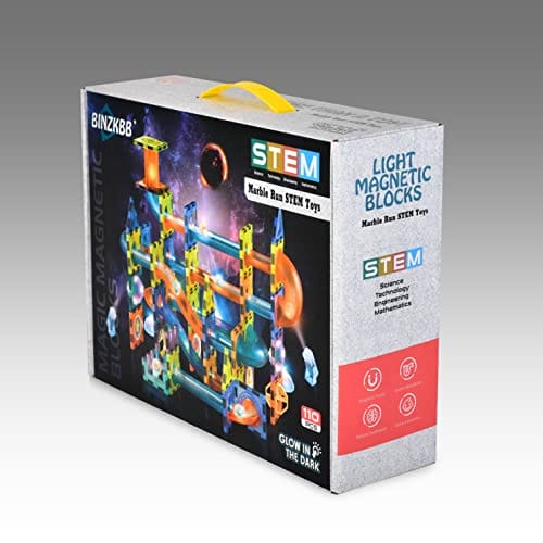 BINZKBB Magnetyczne klocki budowlane - 110 Części 3D - obrazek 5