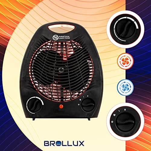 BROLLUX grzejnik elektryczny 2000W przenośny termowentylator VO-W nagr - obrazek 2