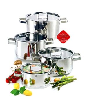 Küchenprofi SAN REMO 4-częściowy zestaw garnków | stal nierdzewna 18/8