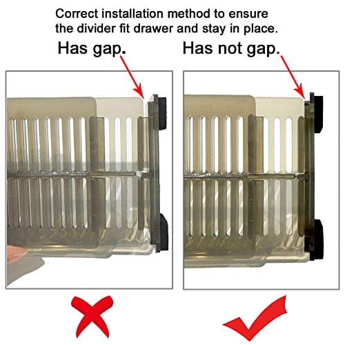 Baffect Przegrody do szuflady 4 sztuki organizery do szuflad - obrazek 9