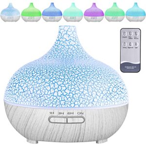KELOPA Humidifier 550ML Aromatherapiegerät Ultraschall-Technologie 7 LED-Lichtfarben