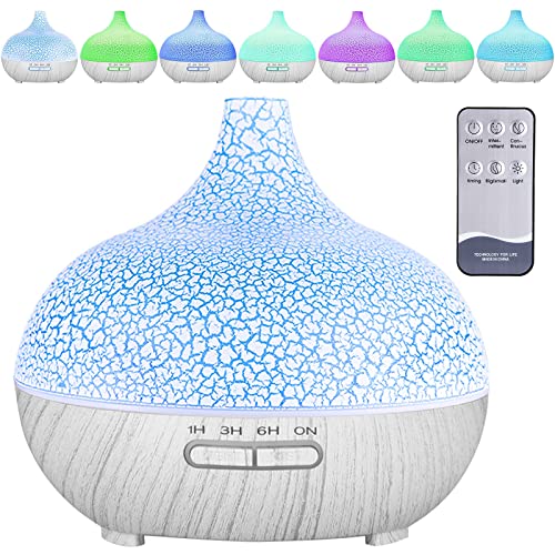 KELOPA Humidifier 550ML Aromatherapiegerät Ultraschall-Technologie 7 LED-Lichtfarben