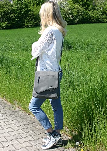 Bag Street - damska torebka z zapięciem magnetycznym i zamkiem błyskaw - obrazek 5