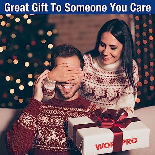 WORKPRO Zestaw narzędzi różowy 18-częściowy z wkrętarką akumulatorową - obrazek 2