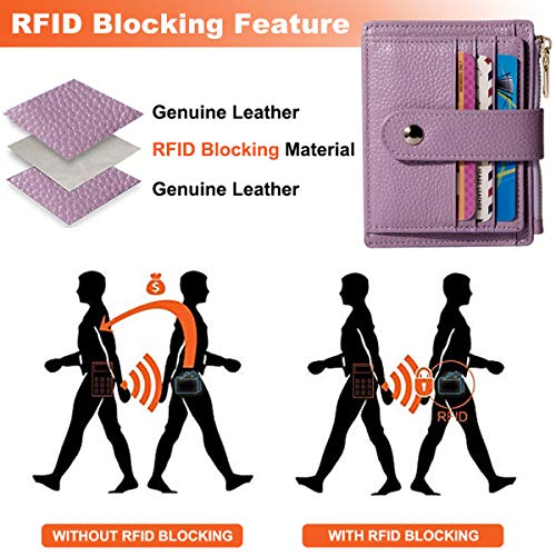 BTNEEU męski damski portfel na karty kredytowe RFID skórzany - obrazek 3