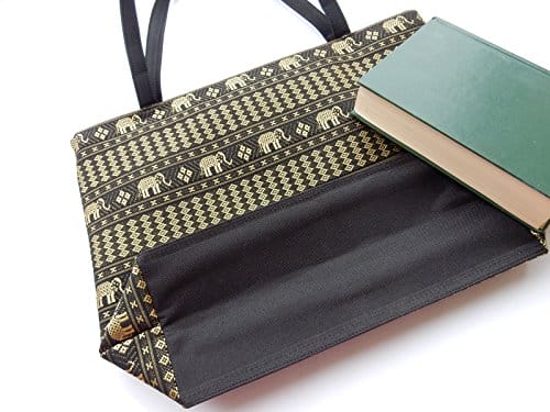 Ariyas Thaishop Duża torba z uchwytami z bawełny ze wzorem - obrazek 3