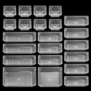 TOPSEAS 22 organizery do szuflad przezroczyste organizery do