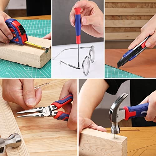 WORKPRO Zestaw narzędzi różowy 18-częściowy z wkrętarką akumulatorową - obrazek 3