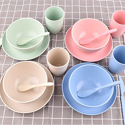 Zestaw plastikowych talerzy i misek - zdrowa i trwała zastawa stołowa dla całej rodziny - obrazek 2