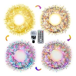 Lampki choinkowe do ogrodu Zewnętrzne wróżki LED 30M 200 LED wewnątrz wróżek z wtyczką UE do pokoi ciepły biały i kolorowy łańcuch świetlny na zewnątrz wewnątrz na Boże Narodzenie imprezę wesele