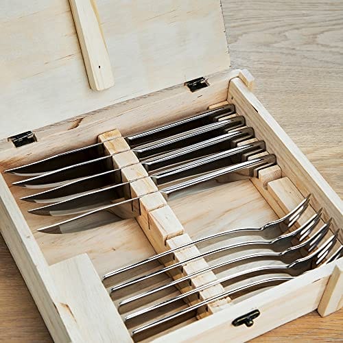 Zwilling Steak Besteck Set, 12-teilig Holz-Box, 6 Steakmesser - 6 Stea - obrazek 3