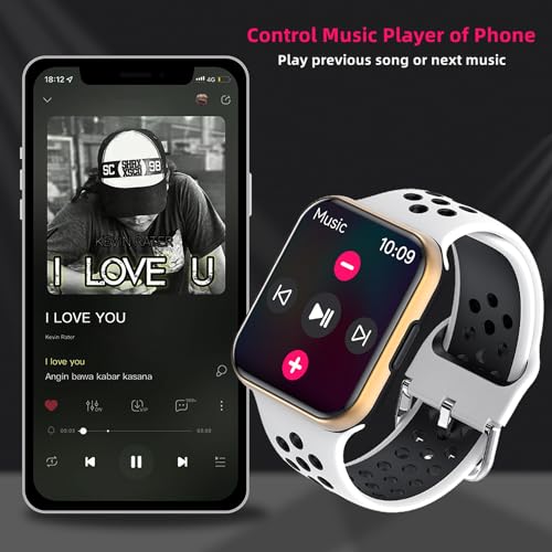 Zephyrion Inteligentny zegarek dla mężczyzn i kobiet 172 DIY ekran dotykowy z tętnem SpO2 ciśnienie krwi aktywność snu aktywność fitness licznik kroków 3 ATM wodoodporny smartwatch do iOS - Monitoruj swoje zdrowie przez całą dobę! - obrazek 5