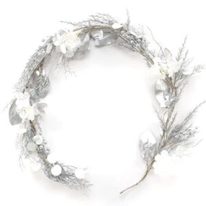 Wieniec 150cm Boże Narodzenie Srebrny