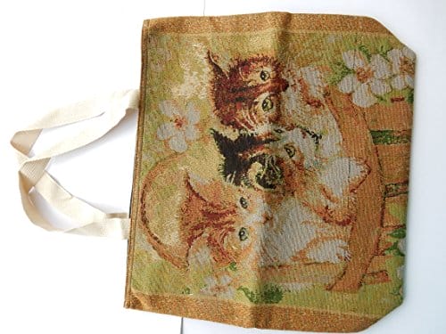 Tkana torebka z 3 kotami - obrazek 3