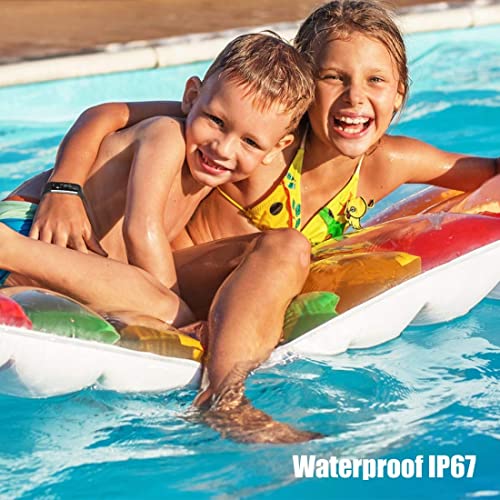 BIGGERFIVE Slim Kids Fitness Tracker Watch - Monitor aktywności dla dzieci z pomiarem kroków, monitorowaniem snu i budzikiem (Dual Bands) - obrazek 5