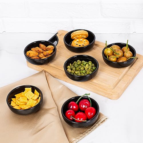 Urban Lifestyle 6 x miseczka do dipów porcelana 35 ml czarna - stylowy zestaw miseczek do sosów - obrazek 4