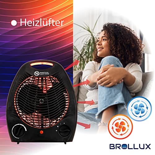 BROLLUX grzejnik elektryczny 2000W przenośny termowentylator VO-W nagr - obrazek 4