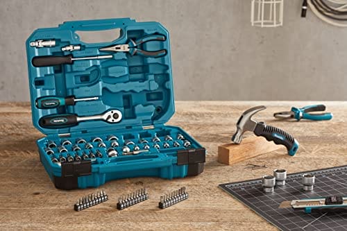 Makita E-10899 Zestaw Narzędzi, Czarny/Niebieski, 76 Części - obrazek 2