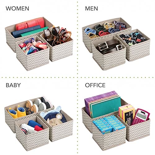 mDesign Elegancki organizer do szuflady – Materiałowe - obrazek 7