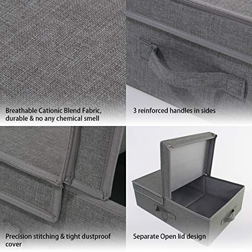 Składane płaskie pojemniki do przechowywania z pokrywką, specjalne do - obrazek 7