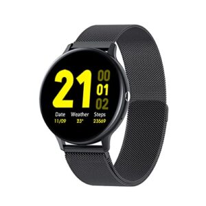Rawrr Fitness Tracker - Zegarek fitness z krokomierzem, pulsometrem, monitorem snu, ciśnieniem krwi i tlenem krwi. Kolorowy wyświetlacz HD 13″ smartwatch dla kobiet i mężczyzn