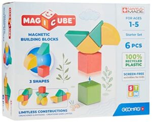 Geomag - Magicube 1+ Shapes - Magiczne Kostki Magnetyczne dla Dzieci,