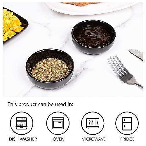 Urban Lifestyle 6 x miseczka do dipów porcelana 35 ml czarna - stylowy zestaw miseczek do sosów - obrazek 7