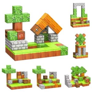 JauniQ STEM Montessori magnetyczne klocki zestaw magnetyczny