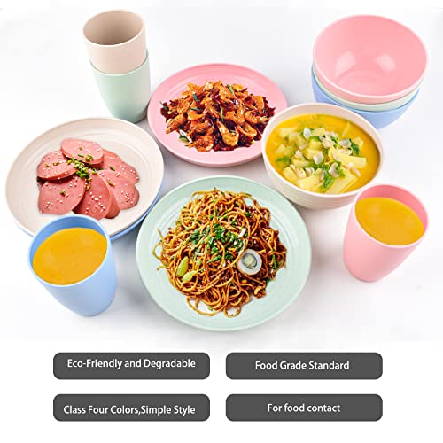 Zestaw plastikowych talerzy i misek - zdrowa i trwała zastawa stołowa (50 characters) - obrazek 2